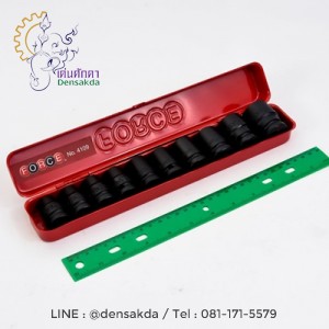 4109 ชุดบ๊อกซ์ลมสั้น 6เหลี่ยม1/2" 10PCS 4109 ชุดบ๊อกซ์ลมสั้น 6เหลี่ยม1/2" 10PCS