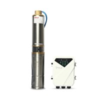 หมวดปั๊มน้ำบาดาล - (P041-5365) Polo ปั๊มซับเมิร์ส DC บัสเลสโซล่าเซลล์ POLO รุ่น 4DPC9-45-100-750 ขนาด 4 นิ้ว กำลังไฟ 750 วัตต์ แรงดันไฟ 110 โวลต์ ส่งสูง 45 เมตร ปริมาณน้ำสูงสุด 9,000 ลิตร / ชม. ท่อส่งน้ำออก 2 นิ้ว