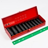 หมวดลูกบ็อกซ์ลม ขนาด 3 4 นิ้ว - 4107 ชุดบ๊อกซ์ลมยาว 6เหลี่ยม1/2 10PCS